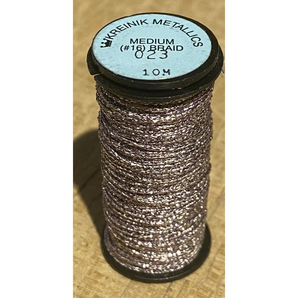 Kreinik #16 Medium Braid Metallic - 10m - 023 Lilac